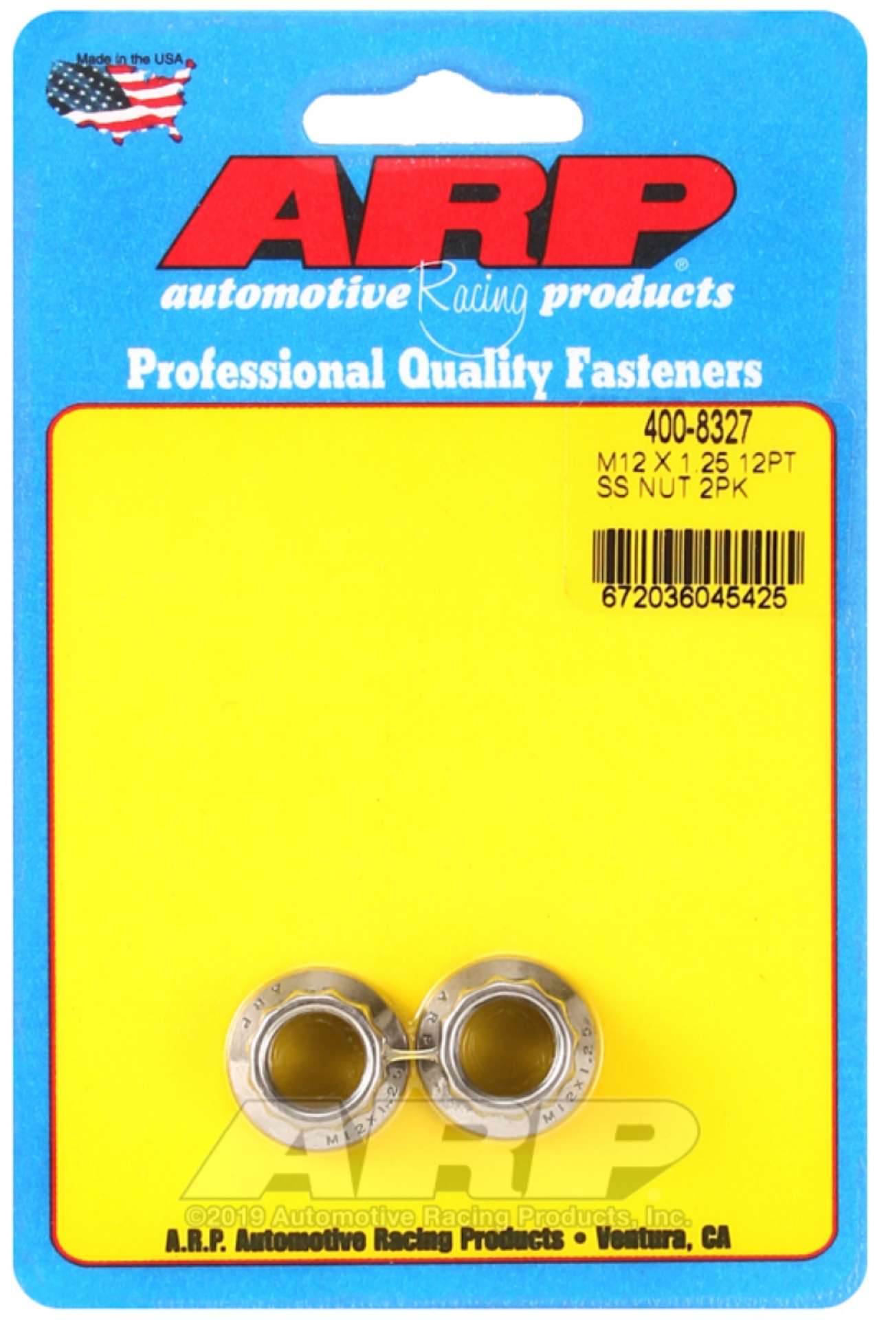 Picture of ARP M12 x 1-25 M14 WR 12pt Nut Kit - 2 Pack