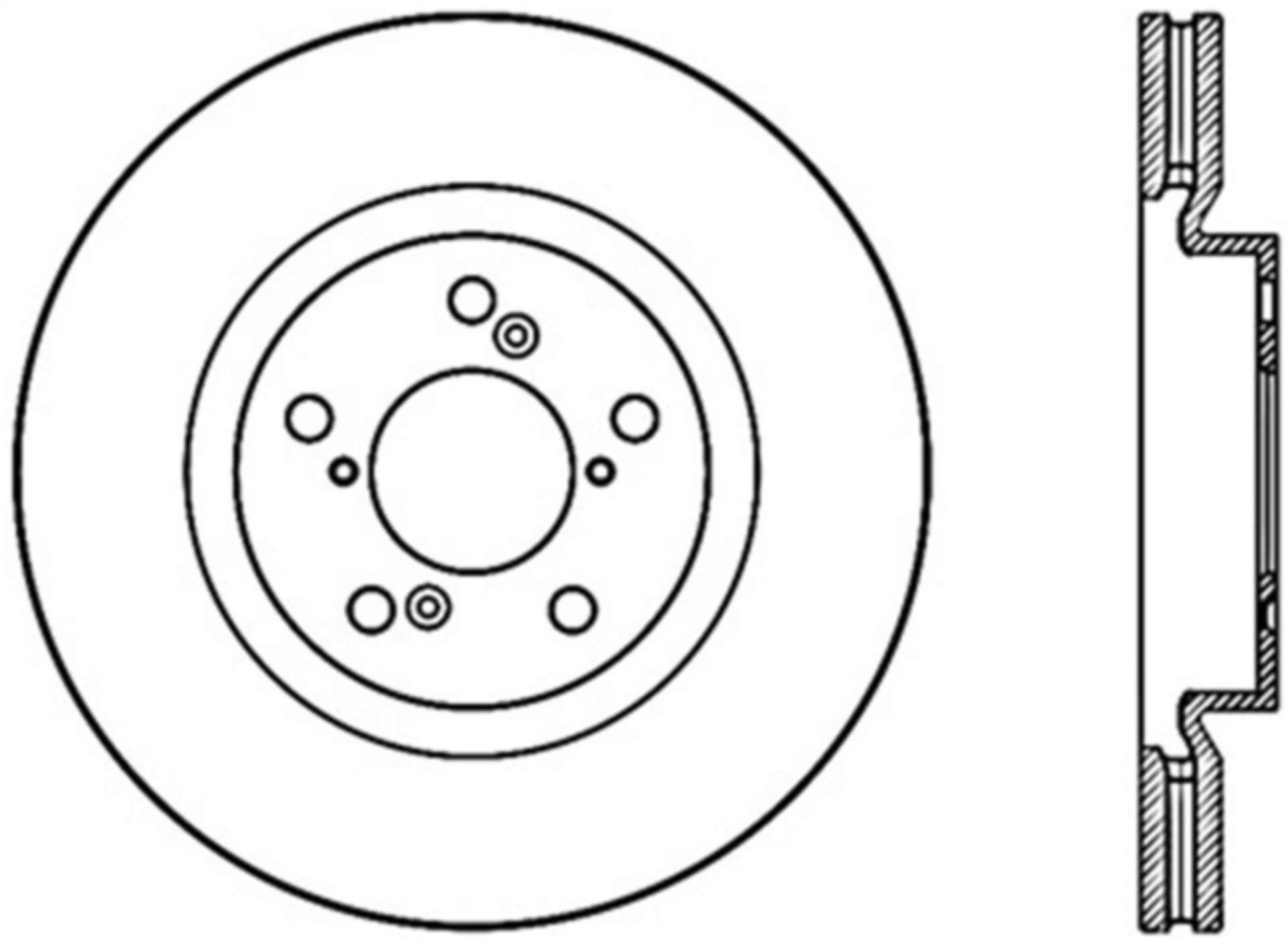 Picture of StopTech 09-14 Acura TL Sport Cryo Slotted Front Left Rotor