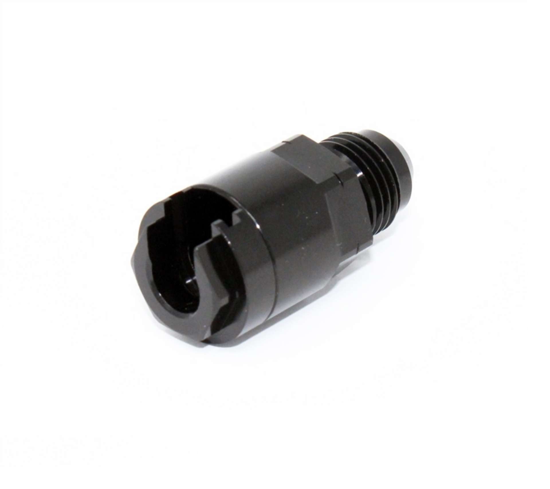 Picture of Torque Solution Locking Quick Disconnect Adapter Fitting: 5-16in SAE to -6AN Male Flare