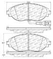 Picture of StopTech 14-18 Audi S3 Street Select Front Brake Pads