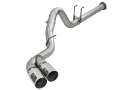 Picture of aFe Rebel XD 4in SS Down-Pipe Back Exhaust w-Dual Polished Tips 17-18 Ford Diesel Trucks V8-6-7Ltd