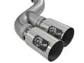 Picture of aFe Rebel XD 4in SS Down-Pipe Back Exhaust w-Dual Polished Tips 17-18 Ford Diesel Trucks V8-6-7Ltd