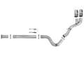 Picture of aFe Rebel XD 4in SS Down-Pipe Back Exhaust w-Dual Polished Tips 17-18 Ford Diesel Trucks V8-6-7Ltd