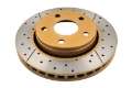 Picture of DBA 07-17 Jeep Wrangler Front Drilled & Slotted Street Series X-Gold Rotor