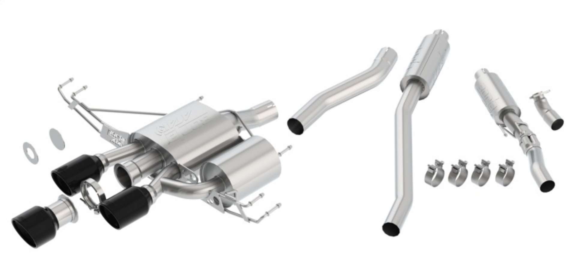 Picture of Borla 17-18 Honda Civic Type-R FK8 ATAK Cat-Back Exhaust w- Ceramic Black Tips