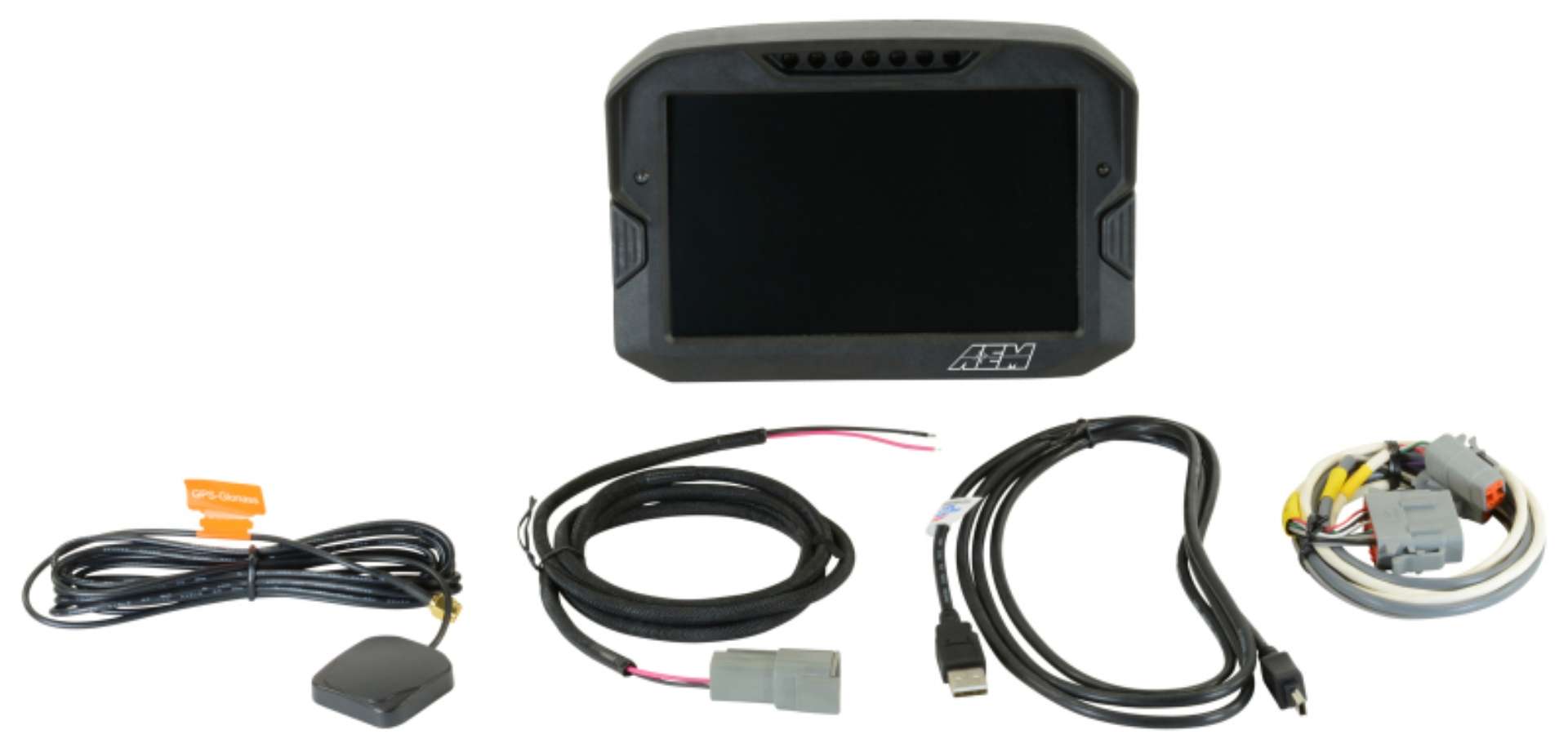 Picture of AEM CD-7 Non Logging GPS Enabled Race Dash Carbon Fiber Digital Display w-o VDM CAN Input Only