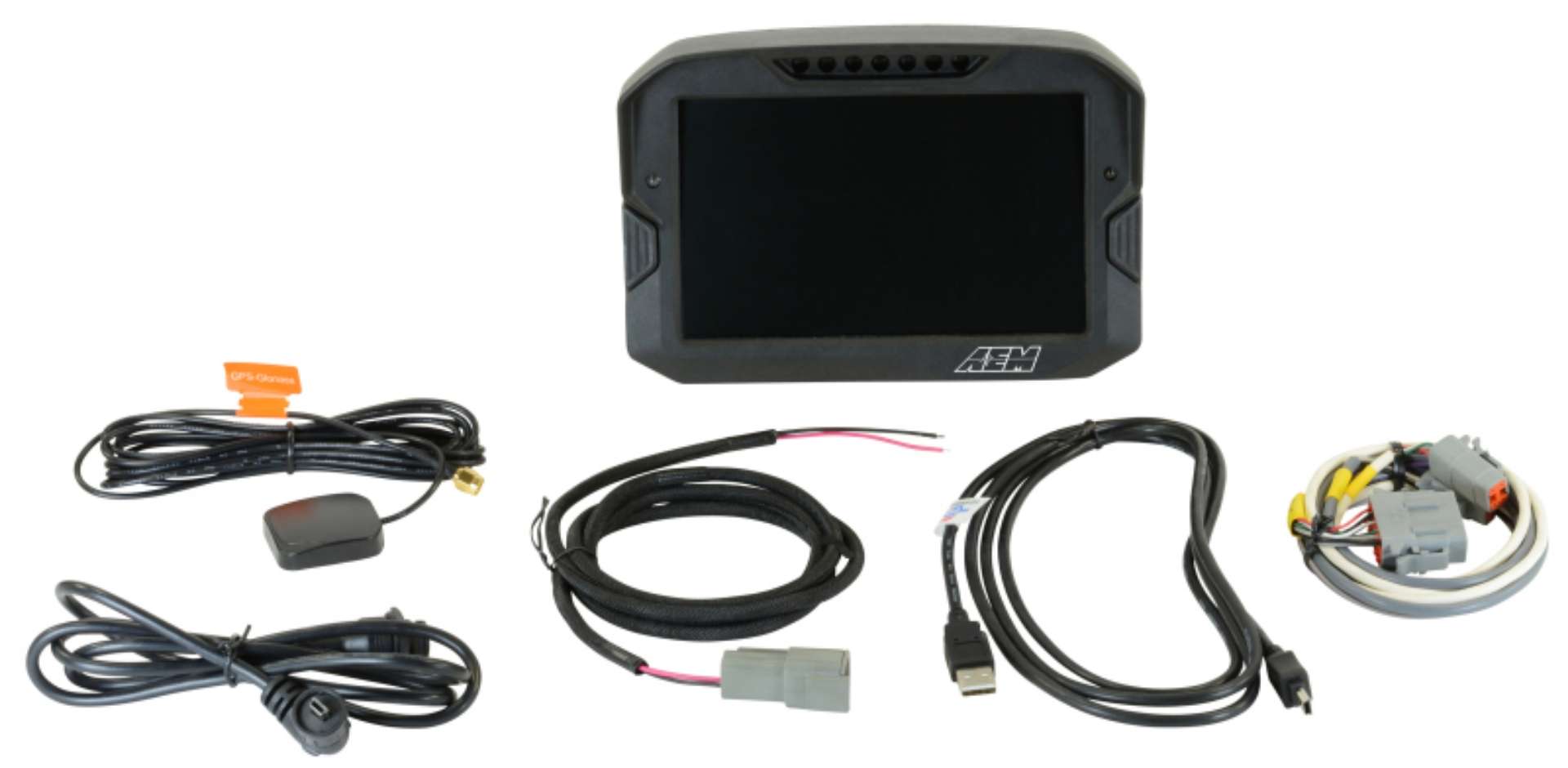 Picture of AEM CD-7 Logging GPS Enabled Race Dash Carbon Fiber Digital Display w-o VDM CAN Input Only