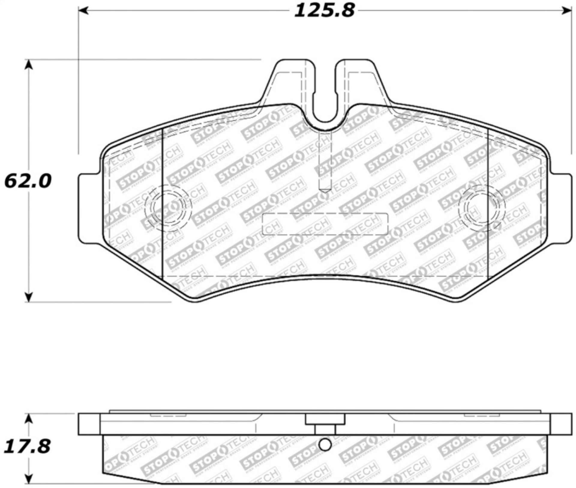 Picture of StopTech 02-11 Mercedes G500 Street Select Rear Brake Pads