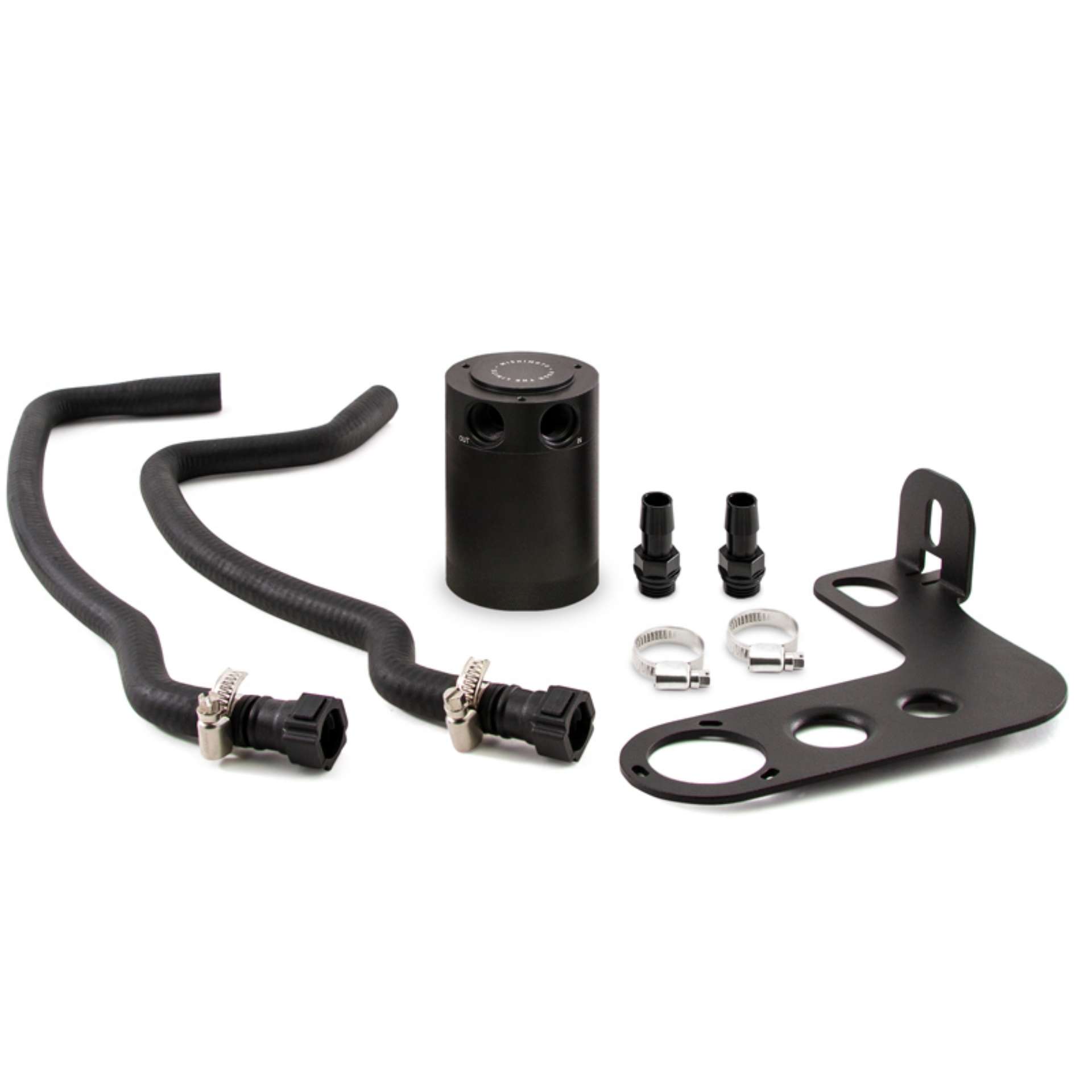 Picture of Mishimoto 10-15 Chevrolet Camaro SS Baffled Oil Catch Can Kit - Black