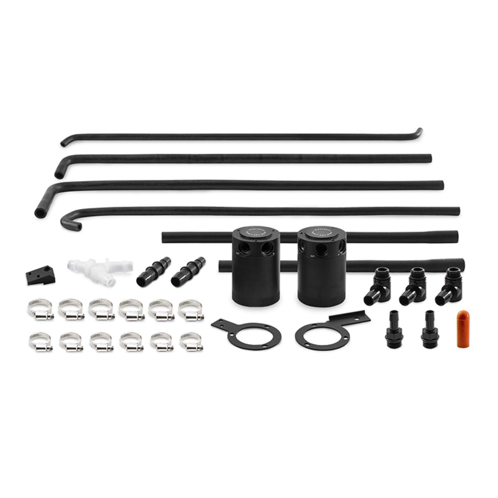 Picture of Mishimoto 08-14 Subaru WRX Baffled Oil Catch Can Kit - Black