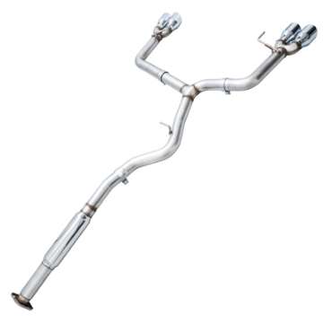 Picture of AWE Tuning Subaru WRX-STI VA-GV Sedan Track Edition Exhaust - Chrome Silver Tips 102mm