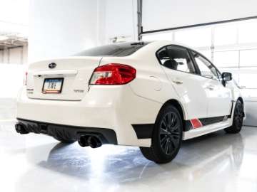 Picture of AWE Tuning Subaru WRX-STI VA-GV Sedan Track Edition Exhaust - Diamond Black Tips 102mm