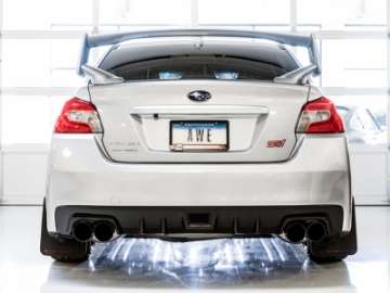 Picture of AWE Tuning Subaru STI VA - WRX GV - STI GV Sedan Touring Edition Exhaust - Diamond Black Tip 102mm