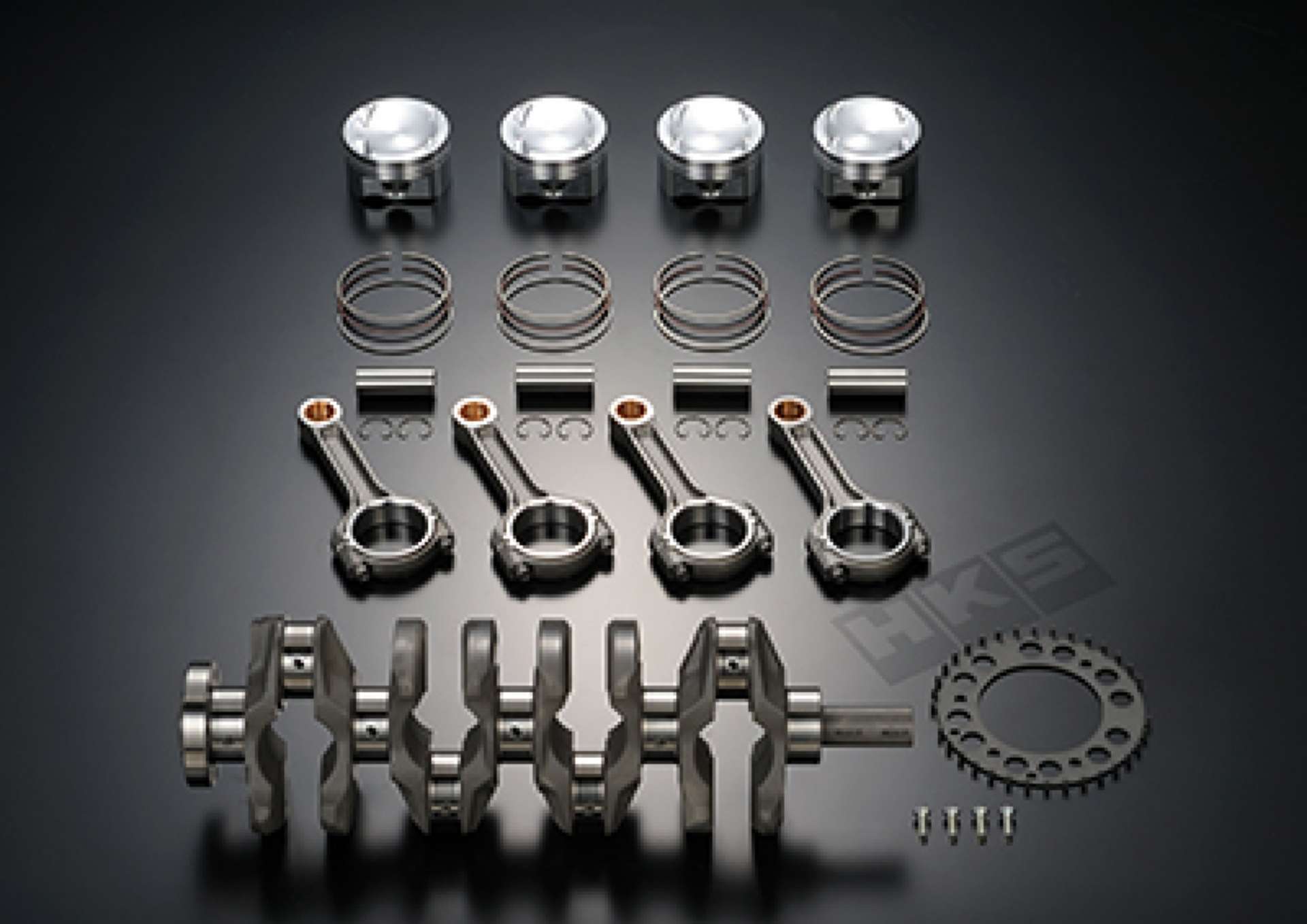 Picture of HKS 08-10 EVO X 4B11 Stroker Kit w- Forged Pistons Crank & I-Beam Conrods