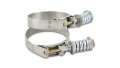 Picture of Vibrant Stainless Steel Spring Loaded T-Bolt Clamps Pack of 2 - Clamp Range 4-78in-5-08in