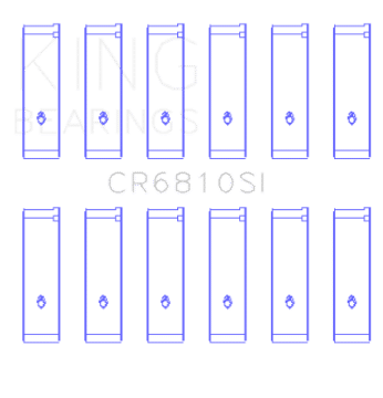 Picture of King Chrysler 215 Size -026 Connecting Rod Bearings Set of 6