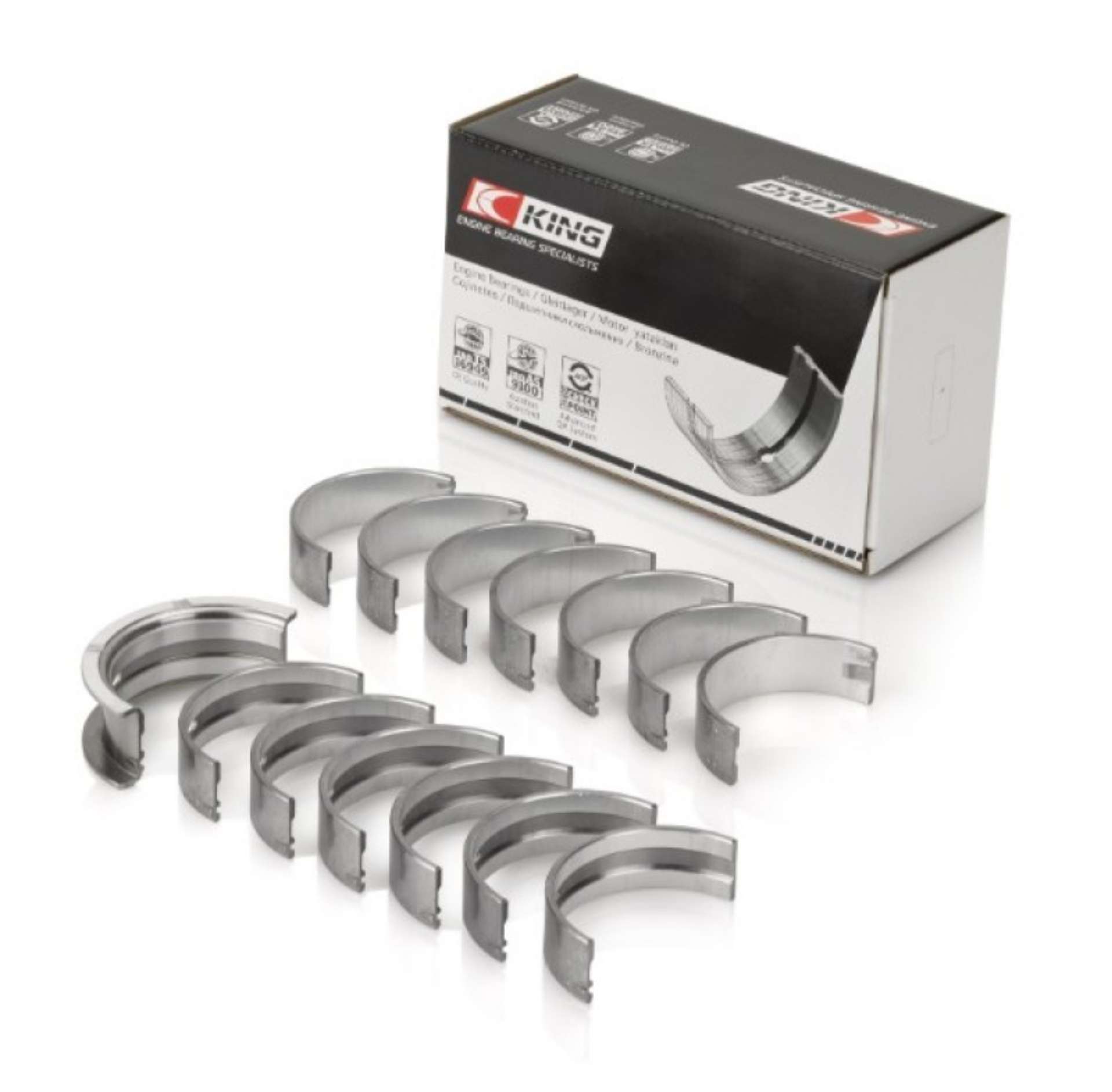 Picture of King Cummins B-Series L6 Size -026 Crankshaft Main Bearings Set of 7