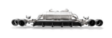 Picture of Akrapovic 18+ BMW M5 F90 Rear Carbon Fiber Diffuser - Matte w-Red Akrapovic Logo