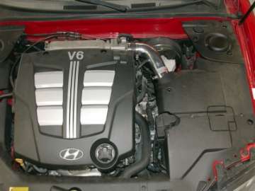 Picture of K&N 03 Hyundai Tiburon 2-7L-V6 Silver Typhoon Short Ram Intake