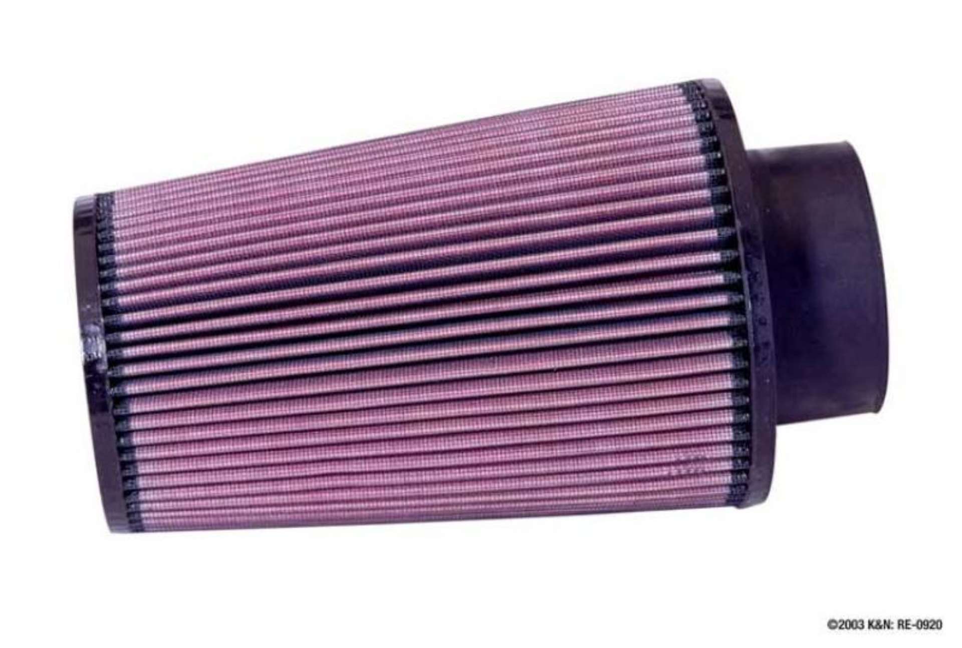 Picture of K&N Universal Rubber Filter 3 1-2inch ID FLG - 6inch Base - 4-5-8inch Top - 9inch Height