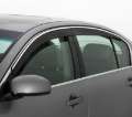 Picture of AVS 15-18 Chevrolet Tahoe-GMC Yukon Ventvisor Low Profile Deflectors 4pc - Smoke w-Chrome Trim