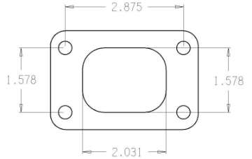 Picture of Cometic Turbo FLG T25 Garrett Turbine Inlet Exhaust Gasket