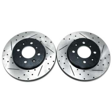 Picture of BLOX Racing 90-01 Acura Integra Excl Type-R Front Slotted & Drilled Rotors - Pair