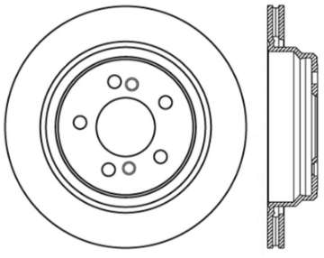 Picture of StopTech 00-03 BMW M5 E39 Slotted & Drilled Left Rear Rotor