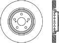 Picture of StopTech 10-15 Lexus RX350 Cryo Sport Front Right Slotted Rotor