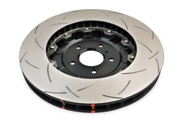 Picture of DBA 09-11 Nissan GTR R-35 Front Slotted 5000 Series 2 Piece Rotor Assembled w- Black Hat