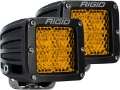 Picture of Rigid Industries D-Series - Diffused Rear Facing High-Low - Yellow - Pair