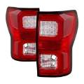 Picture of Spyder 07-13 Toyota Tundra V2 Light Bar LED Tail Lights - Red Clear ALT-YD-TTU07V2-LB-RC