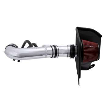 Picture of Spectre 04-14 Nissan Titan V8-5-6L F-I Air Intake Kit - Polished w-Red Filter