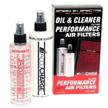 Picture of Spectre Accucharge Kit for HPR Filters Includes 12oz- Cleaner - 8oz- Oil