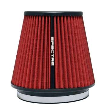 Picture of Spectre HPR Conical Air Filter 6in- Flange ID - 7-313in- Base OD - 7in- Tall - Red