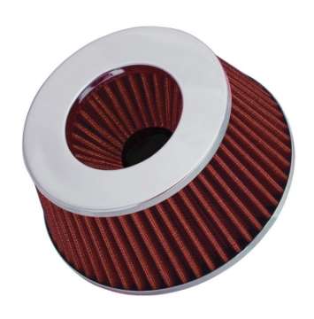 Picture of Spectre Adjustable Conical Air Filter 2-1-2in- Tall Fits 3in- - 3-1-2in- - 4in- Tubes - Red