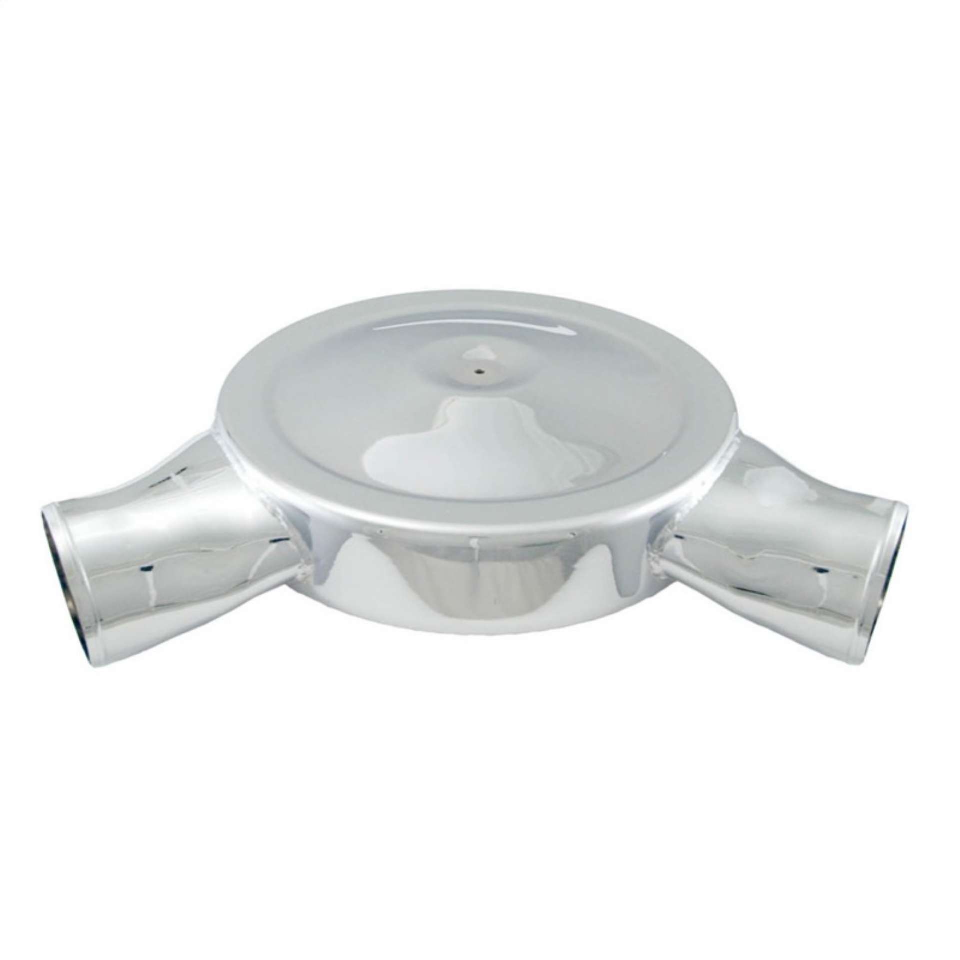 Picture of Spectre Low Profile Air Box 14in- OD x 5-13-32in- H - 120 Degree Inlet - Chrome