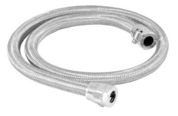 Picture of Spectre Stainless Steel Flex Fuel Line 3-8in- ID - 3ft- w-Chrome Clamps