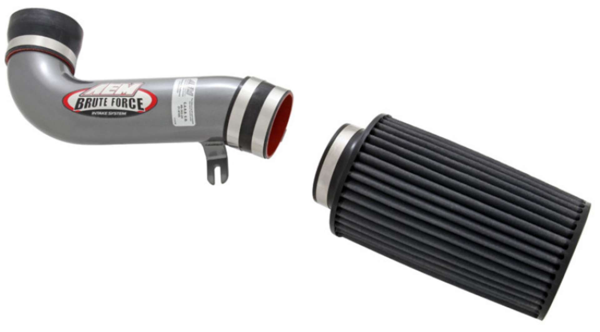 Picture of AEM 87-93 Ford Mustang GT W-MAF Silver Brute Force Air Intake