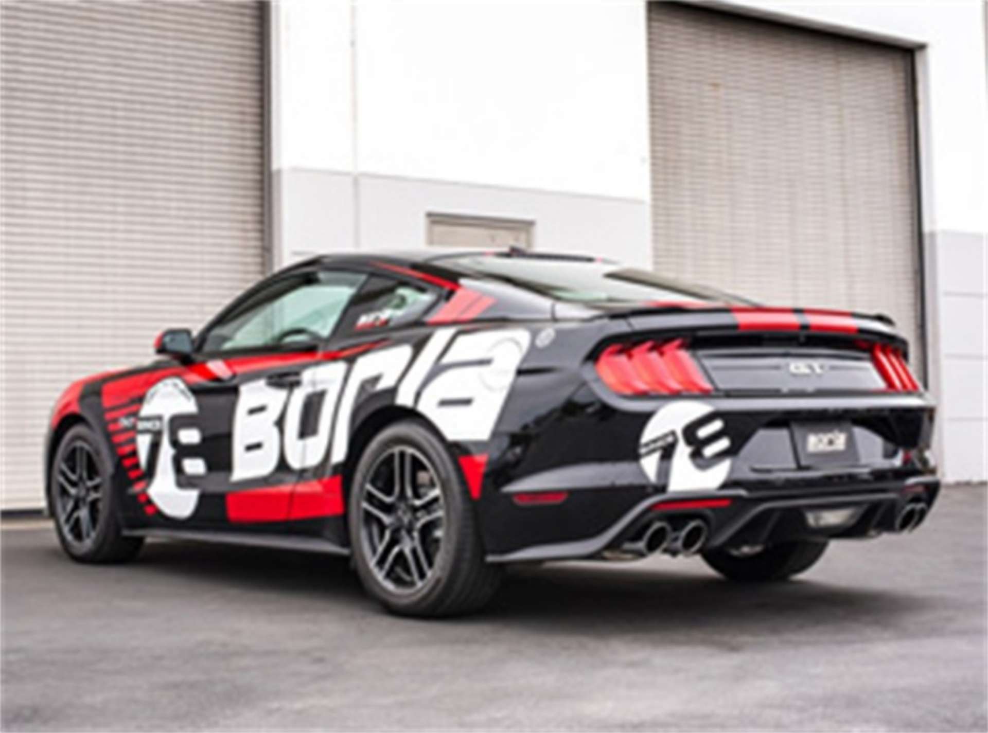 Picture of Borla 2018 Ford Mustang GT 5-0L AT-MT w-o Valves ATAK 3in Cat-Back Exhaust w-Polished Tips