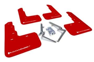 Picture of Rally Armor 17-22 Honda Civic Type R Red UR Mud Flap w-White Logo