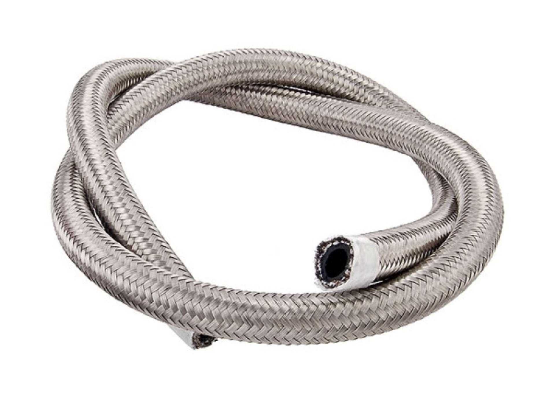 Picture of Torque Solution Stainless Steel Braided Rubber Hose -10AN 20ft 0-56in ID