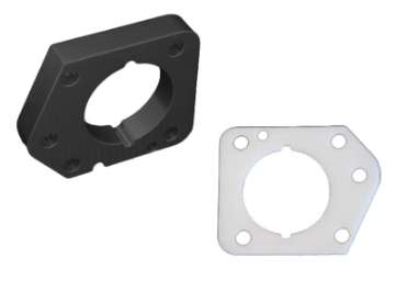 Picture of Torque Solution Throttle Body Spacer Black - 06-11 Honda Civic LX-EX-DX R18