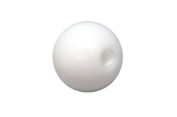 Picture of Torque Solution Delrin 50mm Round Shift Knob White Universal 10x1-5