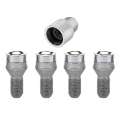 Picture of McGard Wheel Lock Bolt Set - 4pk- Cone Seat M12X1-5 - 21mm Hex - 18-2mm Shank Length - Chrome