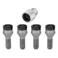 Picture of McGard Wheel Lock Bolt Set - 4pk- Cone Seat M12X1-5 - 17mm Hex - 25-5mm Shank Length - Black