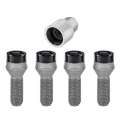 Picture of McGard Wheel Lock Bolt Set - 4pk- Cone Seat M14X1-5 - 17mm Hex - 31-0mm Shank Length - Black