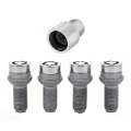 Picture of McGard Wheel Lock Bolt Set - 4pk- Radius Seat M14X1-5 - 17mm Hex - 26-7mm Shank Length - Chrome