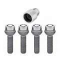 Picture of McGard Wheel Lock Bolt Set - 4pk- Radius Seat M12X1-5 - 17mm Hex - 39-9mm Shank Length - Chrome