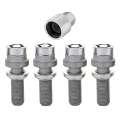 Picture of McGard Wheel Lock Bolt Set - 4pk- Radius Seat M14X1-5 - 19mm Hex - 35-4mm Shank Length - Chrome